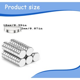 Strong Neodymium Round Magnet,50 Pcs Small Magnets Strong, Whiteboard Magnets,Round Magnets for Crafts for Fridge, Notice Board or Picture Magnet