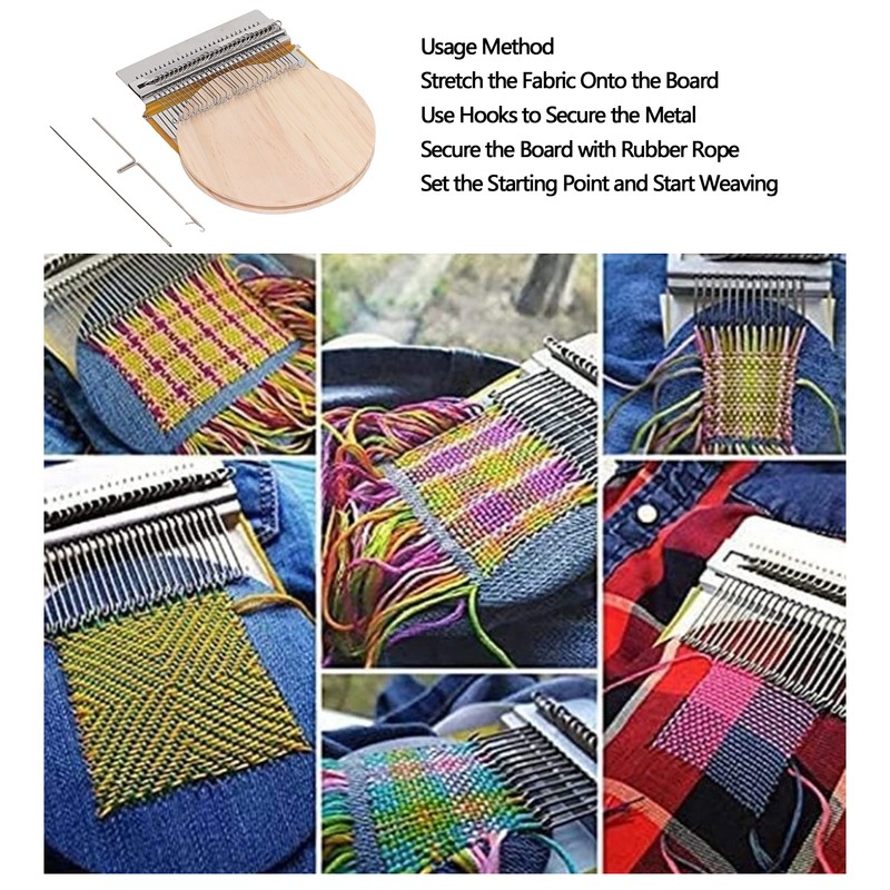 28 Pins Convenient Darning Loom Manual Darning Weaving Loom Tool