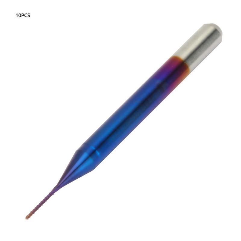 10pcs Cone Milling Cutter Burrs Tungsten Carbide End Mill for