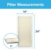 Filtrete 14x24x1 Air Filter, MPR 300, MERV 5, Clean Living