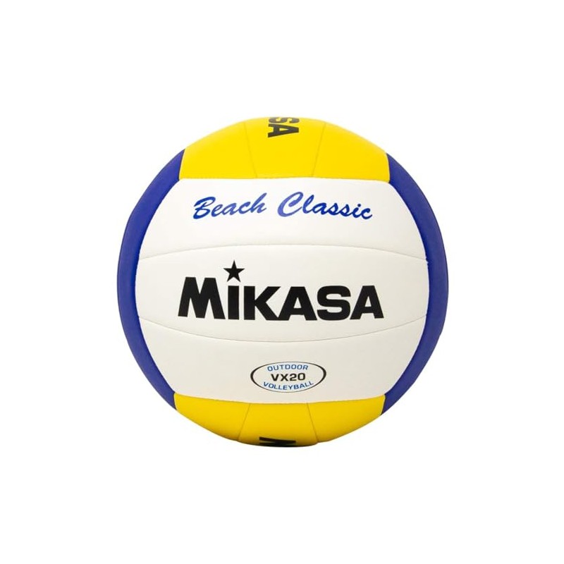 Mikasa VX20 Beach Classic Ball VX20, Unisex Volleyballs, White, 5