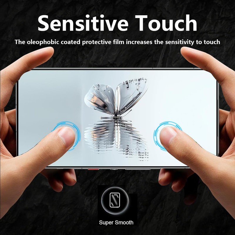 Cmiuubrer 2 Pack Privacy Tempered Glass for Nubia Red Magic