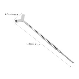 FRCOLOR Metal Eyelash Separator Comb: Lash Curling Tool Stainless Steel Beauty Instrument for False Eyelashes Lash Extensions