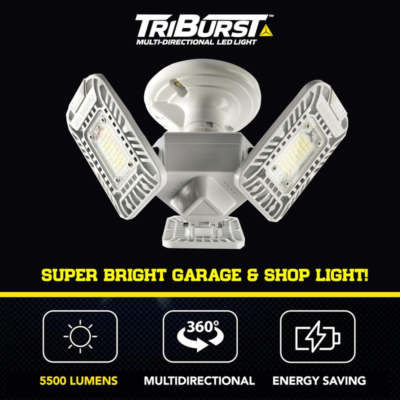 Bell+Howell Triburst 5500 Lumen LED Light - 144 Bulbs, 360°