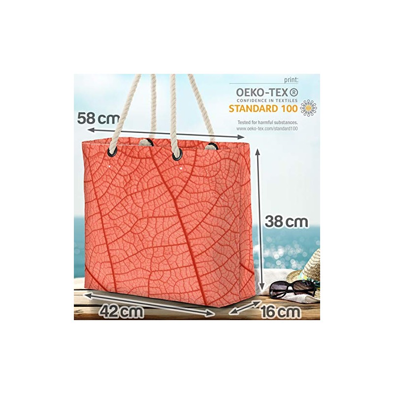 VOID Leaf Pattern Beach Bag Shopper 58 x 38 x