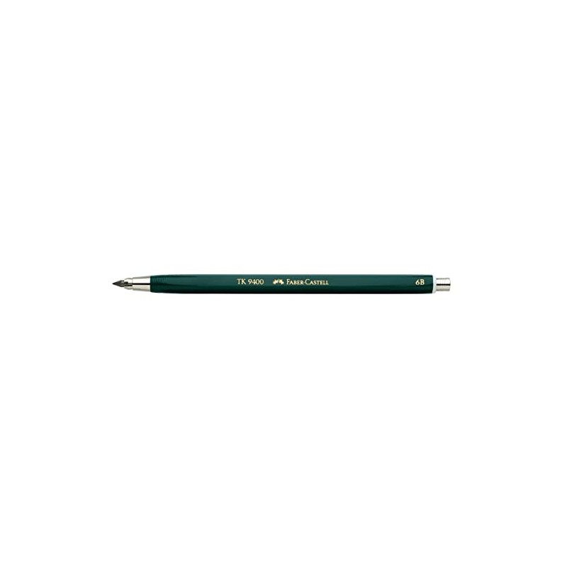 Faber-Castell TK 9400 6B - Lápiz mecánico (Negro)