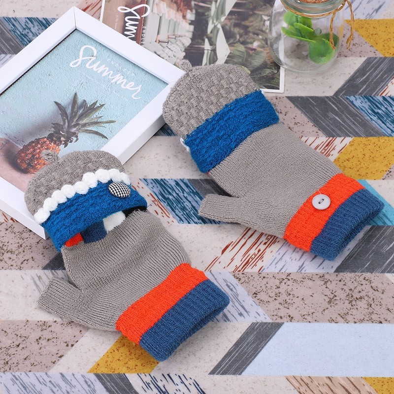 1 Pair 7.4V USB Winter Windproof Heating Gloves Outdoor Cycling