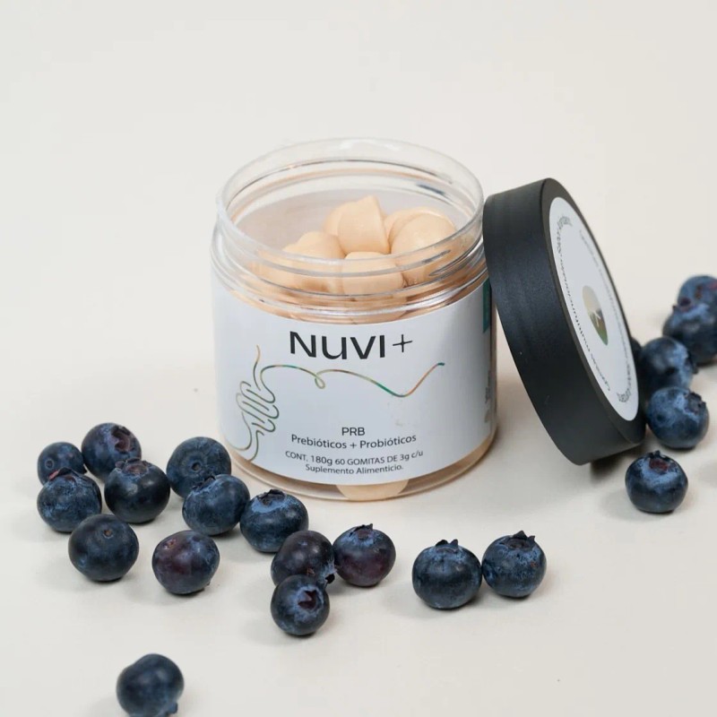 Nuvi+ Gomitas De Prebióticos + Probióticos S/azúcar, Veganas