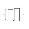 raik 8021109 raik Pellet / Stove Pipe Extension 80 mm