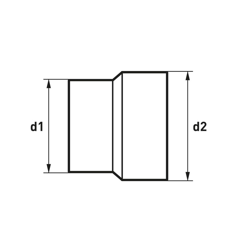 raik 8021109 raik Pellet / Stove Pipe Extension 80 mm