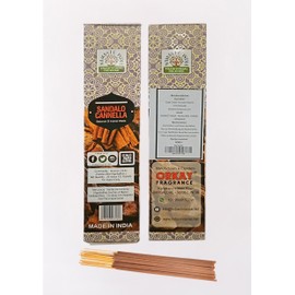 Namaste India Incense Sticks, Hexa 6 Packs of 20 Sticks, Premium Quality for Home, Office, Yoga, Meditation, Relaxation and Healing (120 Pack) (Sandalwood + Cinnamon)