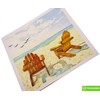 GREENHANDSHAKE Serene Beach Escape, quilling art greeting card for birthday,