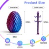 BYYNNE 4PCS 3D Printed Dragon Eggs with Dragon Inside, Articulated
