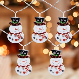 Northlight 10ct Snowmen with Top Hats LED Christmas Lights - 4.5 ft Clear Wire