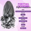 Sleekcute Clip On Ponytails for Women Ponytail Extension Natural Looking