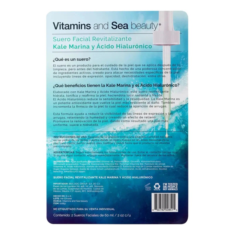 Pack 2 Suero Rejuvenecedor Vitamins and Sea Beauty Sea Kale