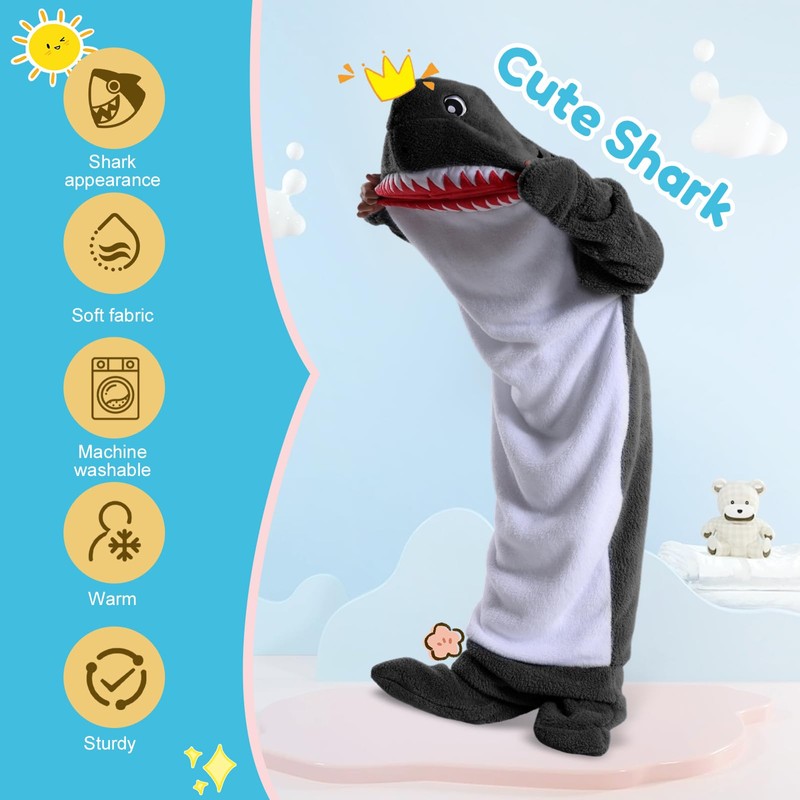 ZLHETWT Shark Blanket, Shark Blanket Hoodie, Shark Onesie Blanket, Comfortable