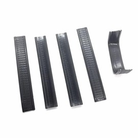 Weststone 2" x 1/4" 50Pcs Doube Wire Plastic Twist Ties Plastic Clamps for Cello Candy Bags Party (Black)