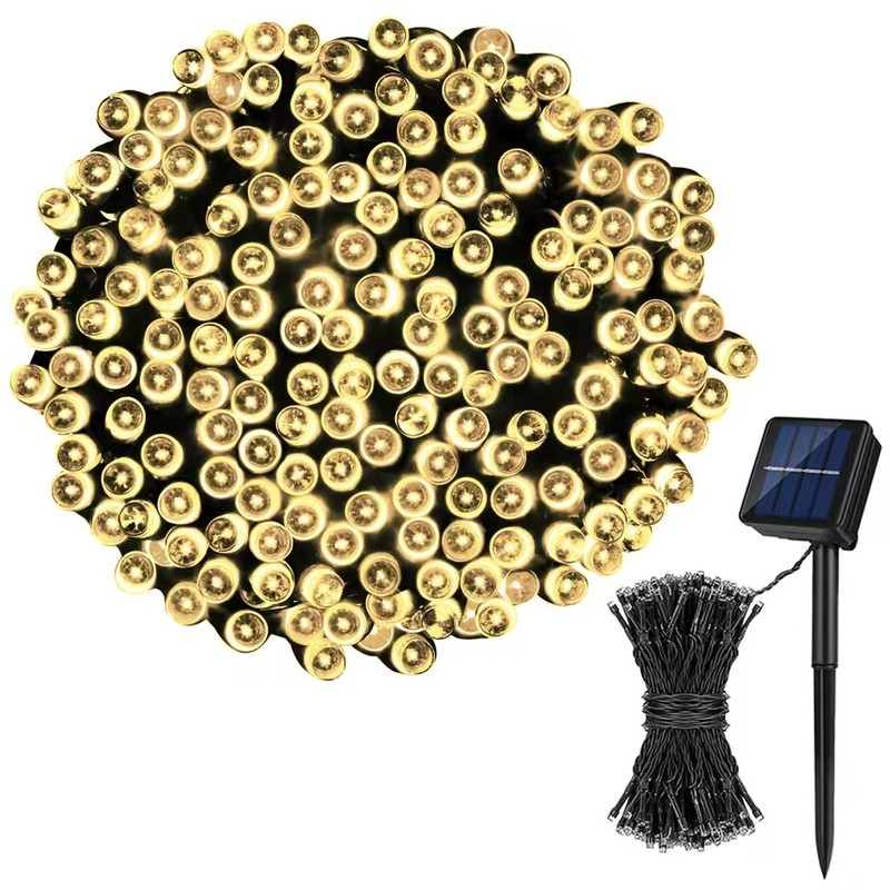 Solar Powered Outdoor Fairy Lights 20M Waterproof LED String Lights