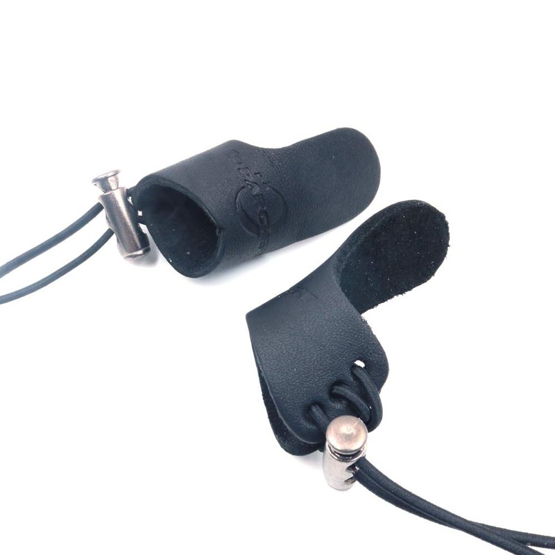 Namvo 2 Pcs Archery Finger Tab Leather Thumb Ring Arrow