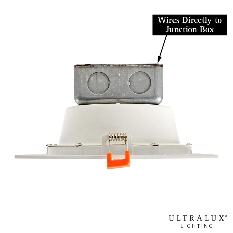 UltraLux 7 in LED Recessed Direct Wire Downlight with J-Box,
