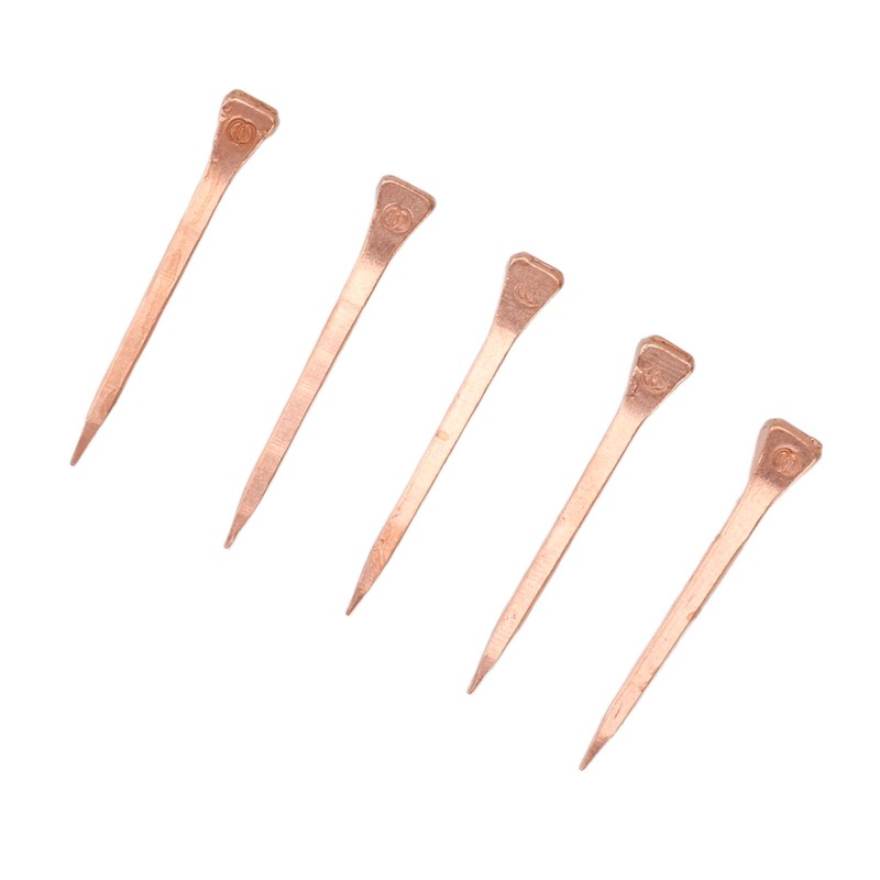 250Pcs Horseshoe Nails Copper Plated Rustproof Equestrian Riding Equipment Pet