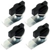 Kyuionty 4Pcs Thumb Operated Offset Cam Locks, T Handle Swing
