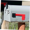 KONTONTY 2Pcs Acrylic Mailbox Flag Replacement Kit Durable Garden Mailbox