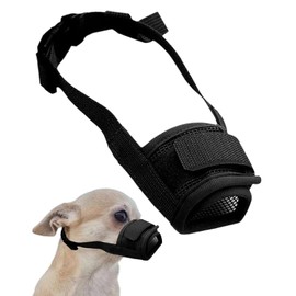 LOZTBUE Short Muzzle for Small and Medium Dogs, Chihuahua Shih Tzu Anti-Bite Muzzle, Suitable for Dogs with a Mouth Circumference of (Size L)