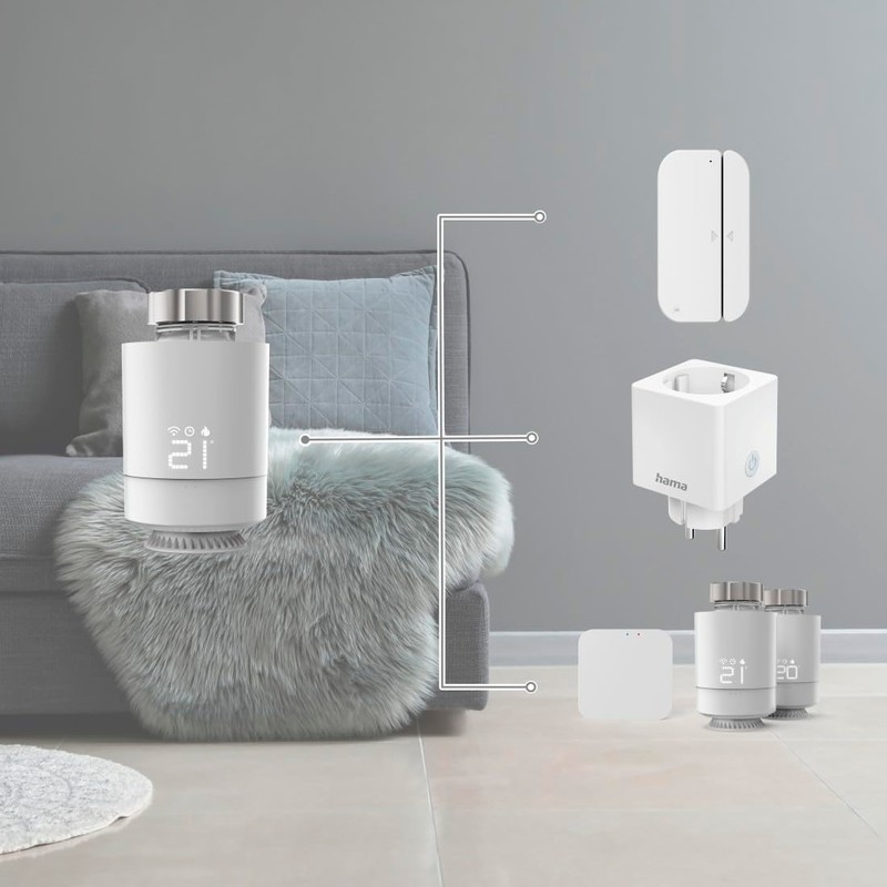 Hama Smart Radiator Thermostat (Extension for Heating Control WLAN, Smart