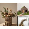 120 Pieces Craft Sticks Wood Sticks DIY Log, Twigs Length