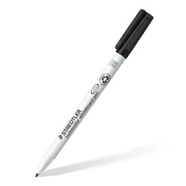 STAEDTLER 301-9 Lumocolor Whiteboard Marker Pen, 1mm Line Width - Black (Box of 10)