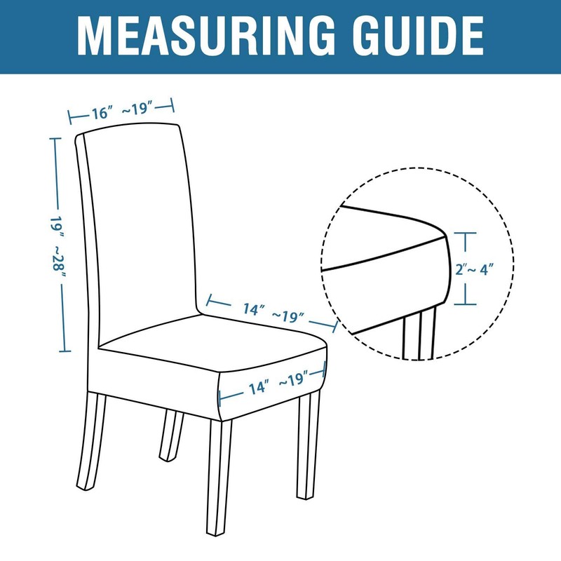 H.VERSAILTEX Velvet Dining Chair Covers Stretch Chair Covers for Dining