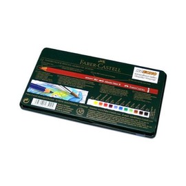 RCECHO® Faber Castell Pencils Watercolour Pencils Water Soluble Tin Box 12 117512 PB380 with RCECHO® Full Version Apps Edition