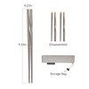 Thous Winds Titanium Chopsticks, Foldable Ultralight Chopsticks, Reusable Utensils for