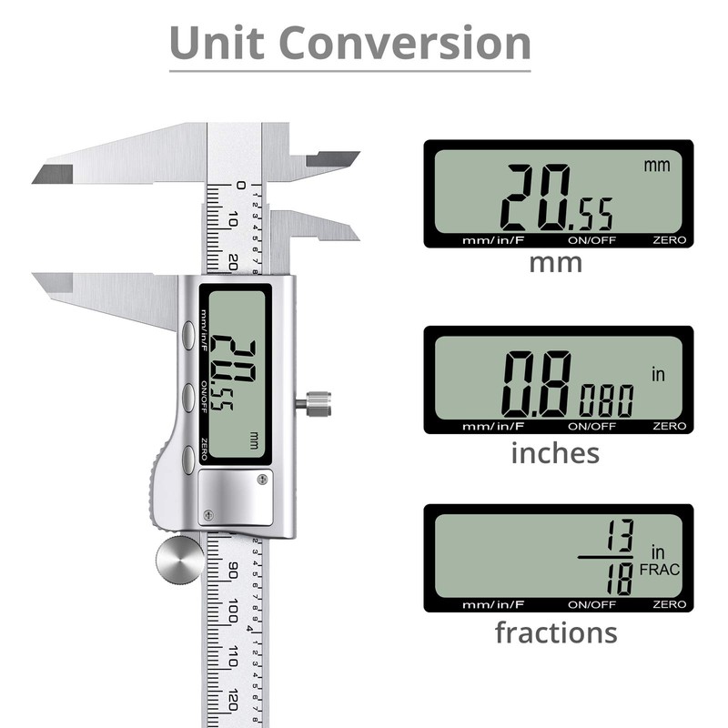 Neoteck Digital Vernier Caliper 6 inch/150mm Stainless Steel Electronic Caliper