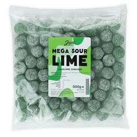 Just Treats Mega Sour Lime 500g Share Bag