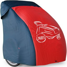 Jubi® Cover Bicycle Trailer Two-Seater / Single Seater and Completely Weatherproof - Folding Garage Bicycle Trailer Universal Perfect Fit