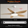 16-Inch Ceiling Fan Downrod with Extension Cord, 1.3-Foot White Ceiling