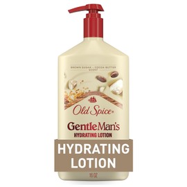 Old Spice Hand, Face & Body Lotion for Men, 24/7 Lightweight Moisturization with Vitamin B3, Instant Absorption, For All Skin Types, Brown Sugar + Cocoa Butter Scent, 16 oz