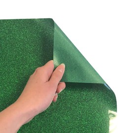 Siser Glitter HTV 20" x 5ft Roll - Iron on Heat Transfer Vinyl (White)