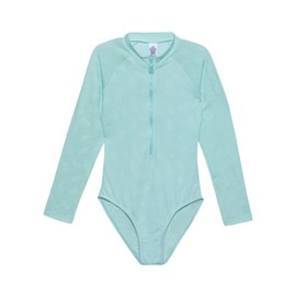 Gottex Baby Girl's Kids Toddler and Little Pineapple Print Rash Guard One Piece Long Sleeve Swimsuit