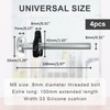 BalanceFrom Baby Gate Threaded Spindle Rod, 4 Pack M8 (8mm)