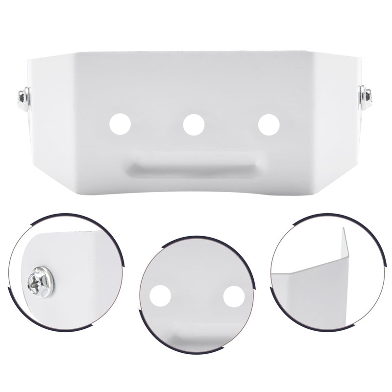 Downspouts Clip 3x4 ， Gutter Downspout Bracket White （2 Pack）