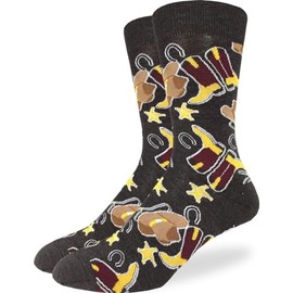 Good Luck Sock Men's Cowboy Socks, Adult
