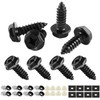 LivTee Rustproof License Plate Screws for Securing License Plates Frames