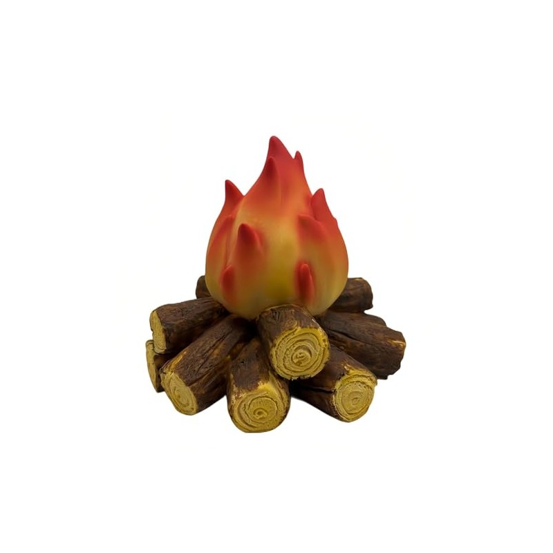 Ulalaza Small Cozy Fireplace Lantern Traditional Realistic Log Wood Burning