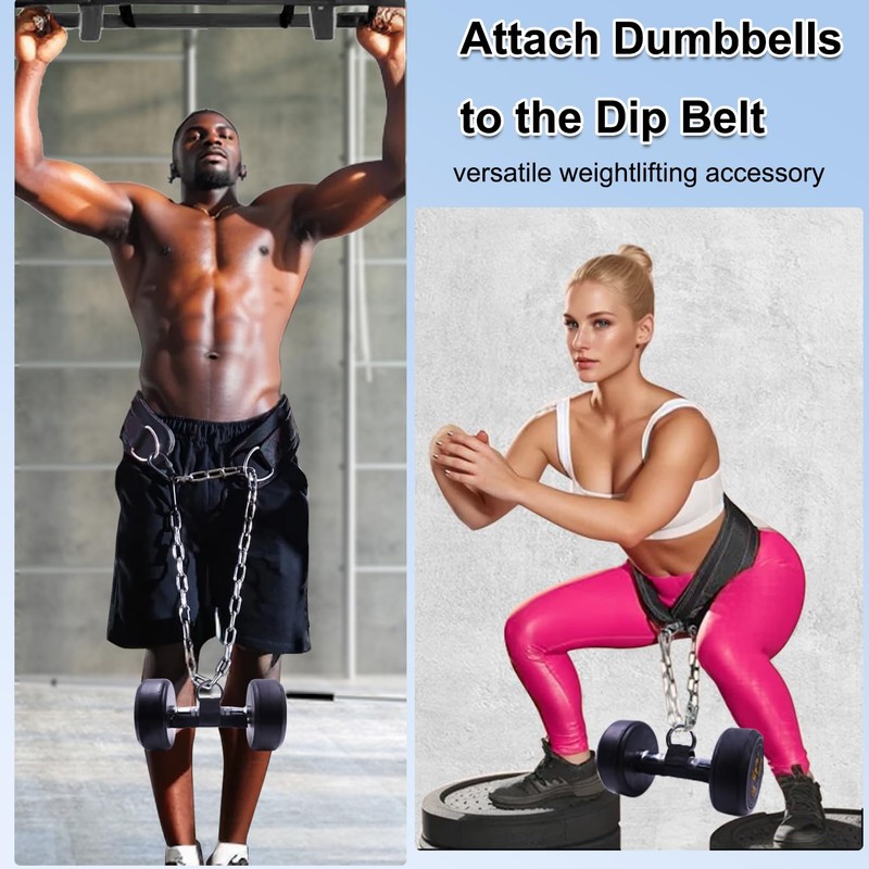 J Bryant Loading Dumbbells Strap for Dip Belt Squat Pull-up,Load