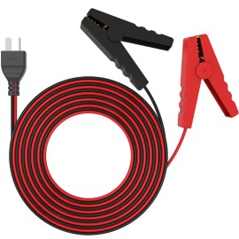 Journeyman Pro 12V DC Generator Battery Charging Cables 12 Volt T-Type Plug 14AWG 15A 12' Foot