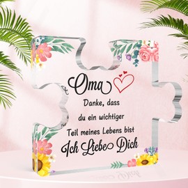 Grandma Gift Grandma Gift Christmas Gifts for Grandma Mother's Day Gift Grandma Birthday Gift Ideas for Grandma Easter Gift Grandma from Grandson Thank You Gifts Acrylic Plaque Decoration